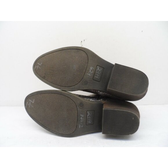 Very G Women's Cassidy Metallic Block-Heel Ankle Booties Bronze Size 7.5M - Picture 3 of 7